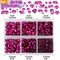 10,000-Piece Hotfix Rhinestone Set – Flatback Glass Rhinestones in Red, Pink, Fuchsia, and Rose with Tweezers and Picking Pen for Crafts, Clothing, and Nail Art